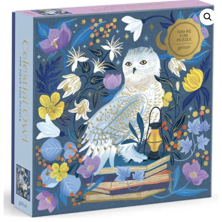Celestial Owl 500 Piece Foil Puzzle - Galison