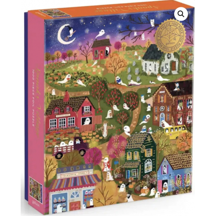 Joy Laforme Spooky Village 1000 Piece Foil Puzzle - Galison