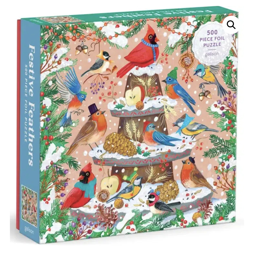 Puzzle Festive Feather – Galison – 500 pièces Puzzle Festive Feather – Galison – 500 pièces