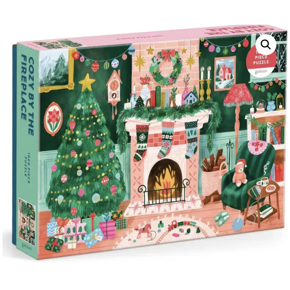 Puzzle Cozy by the Fireplace – Galison – 1000 pièces Puzzle Cozy by the Fireplace – Galison – 1000 pièces