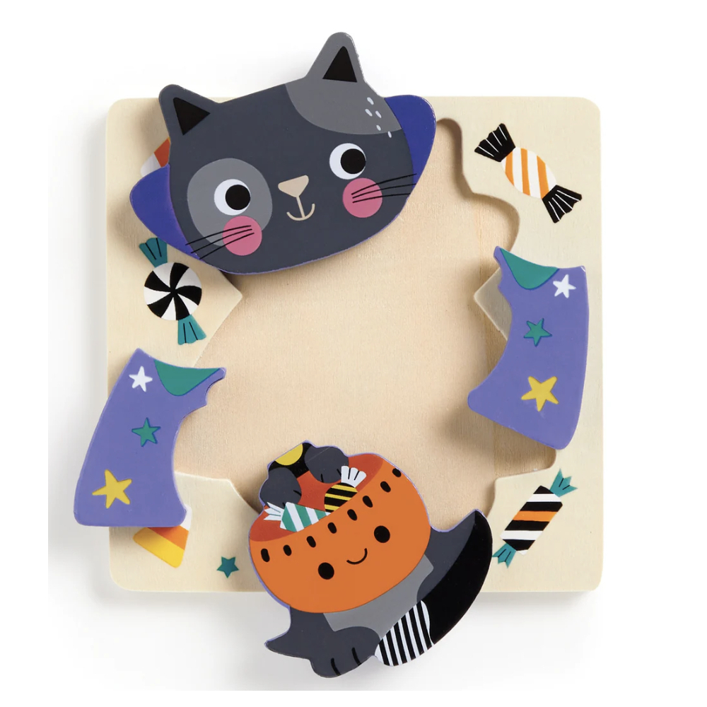 Spooky Friends Set de 4 puzzles en bois - Mudpuppy