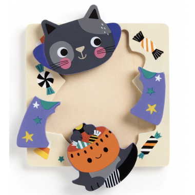 Spooky Friends Set de 4 puzzles en bois - Mudpuppy