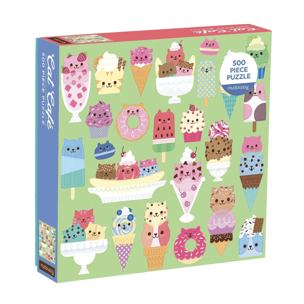 Cat Café 500 Pièces Family Puzzle - Mudpuppy