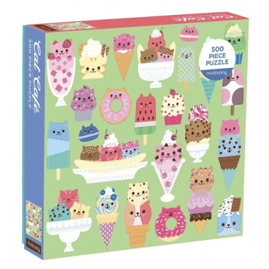 Cat Café 500 Pièces Family Puzzle - Mudpuppy