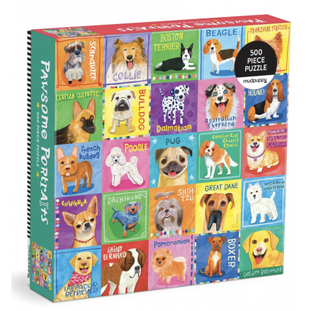 Pawsome Portraits 500 Piece Family Puzzle