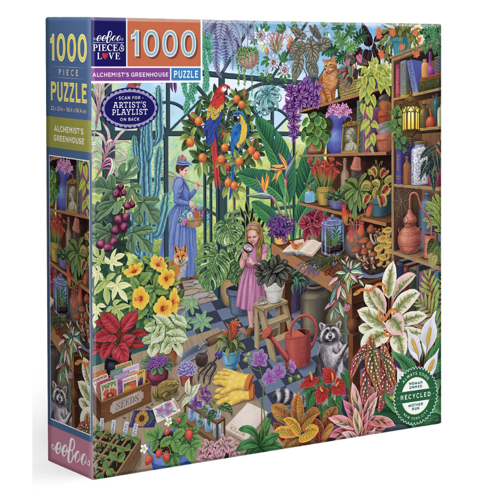 Alchemist's Greenhouse 1000 Pieces Puzzle - Eeboo Alchemist's Greenhouse 1000 Pieces Puzzle - Eeboo