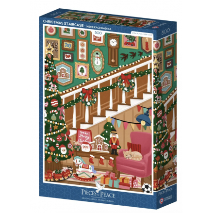 Puzzle 500 Pièces - Escalier de Noël
