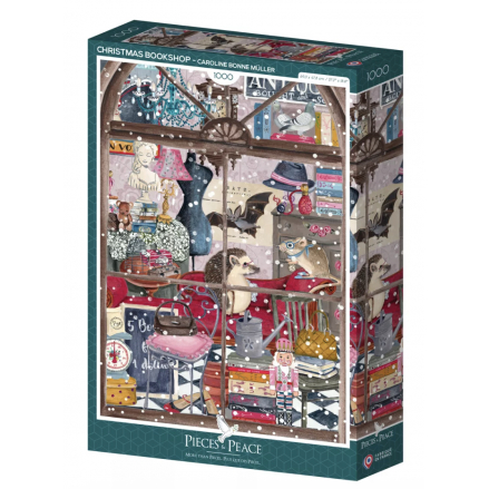 Puzzle 1000 Pièces - Librairie de Noël