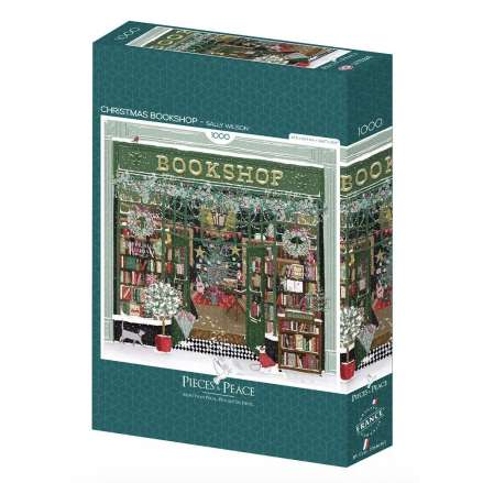Puzzle 1000 Pièces Carré - Christmas Bookshop