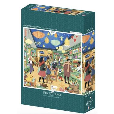 Puzzle 1000 Pièces Carré - Shopping Festif