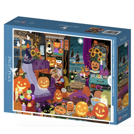 Puzzle 1500 Pièces - L'heure des Sorcières d'Halloween