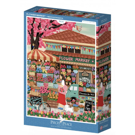 Puzzle 1500 Pièces - Marché aux Fleurs
