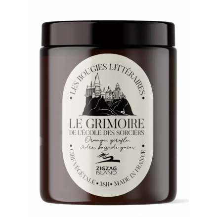 LE GRIMOIRE DE L'ÉCOLE DES SORCIERS MADE IN FRANCE COLLECTION LES BOUGIES LITTÉRAIRES  ZIGZAG ISLAND
