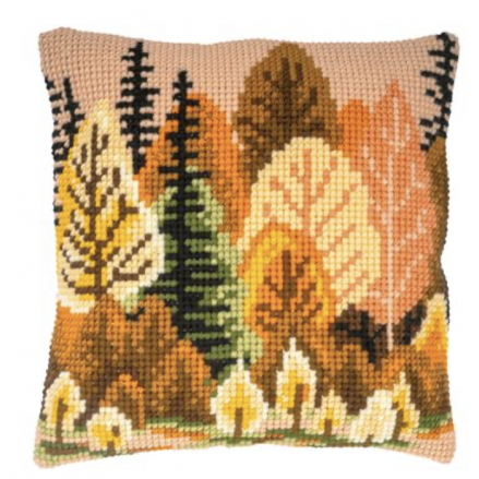 KIT COUSSIN AU POINT DE CROIX FORÊT D'AUTOMNE