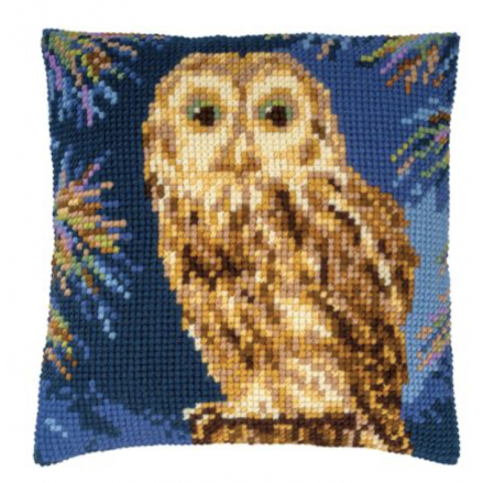 KIT COUSSIN AU POINT DE CROIX HIBOU