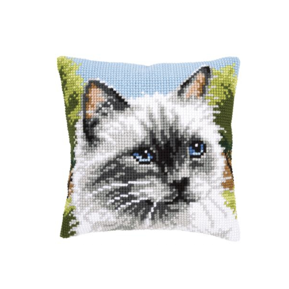 KIT COUSSIN AU POINT DE CROIX CHAT SIAMOIS KIT COUSSIN AU POINT DE CROIX CHAT SIAMOIS