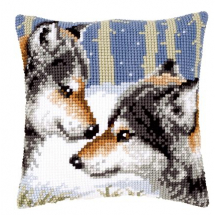 KIT COUSSIN AU POINT DE CROIX LOUPS