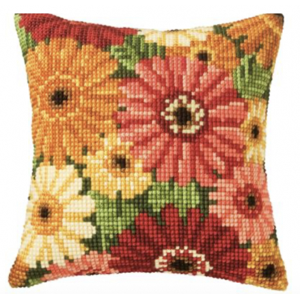 KIT COUSSIN AU POINT DE CROIX FLEURS D'ÉTÉ