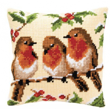 KIT COUSSIN AU POINT DE CROIX 3 ROUGE-GORGES
