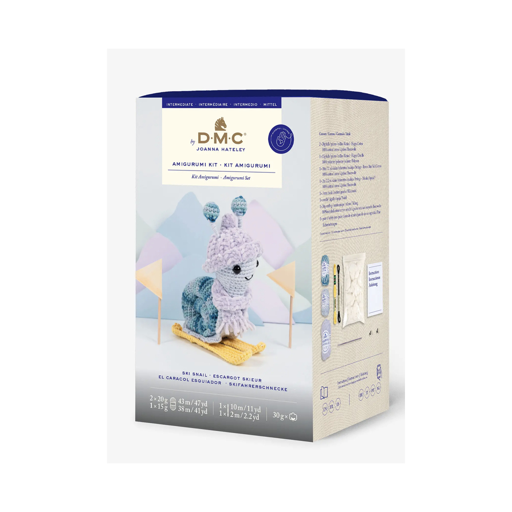 Kit crochet escargot skieur - DMC Kit crochet escargot skieur - DMC