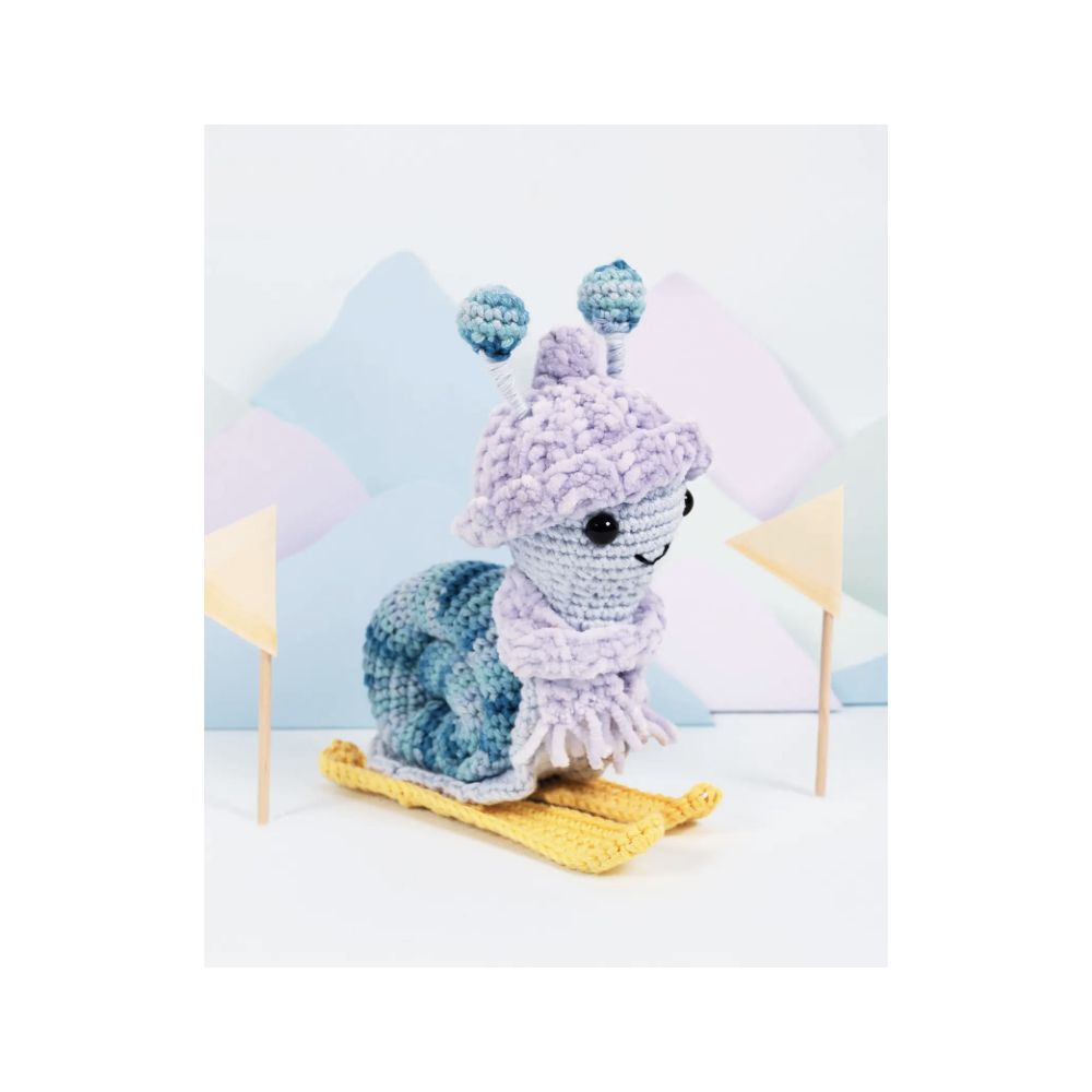 Kit crochet escargot skieur - DMC