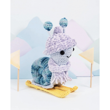 Kit crochet escargot skieur - DMC