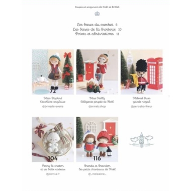 POUPEES & AMIGURUMIS DE NOEL SO BRITISH AU CROCHET - 20 CREATIONS