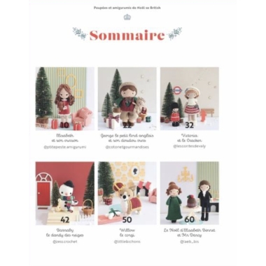 POUPEES & AMIGURUMIS DE NOEL SO BRITISH AU CROCHET - 20 CREATIONS