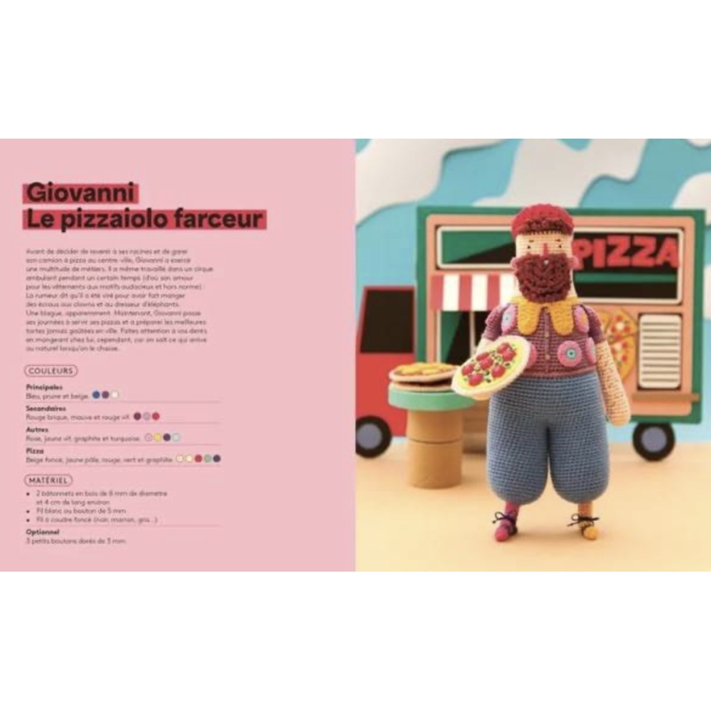 BIENVENUE A GLOUTONVILLE - 12 PERSONNAGES FANTAISIE A CROCHETER