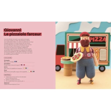 BIENVENUE A GLOUTONVILLE - 12 PERSONNAGES FANTAISIE A CROCHETER