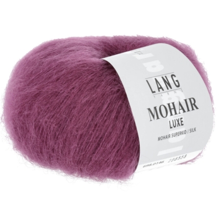 Mohair luxe -  Lang yarns prune 0146