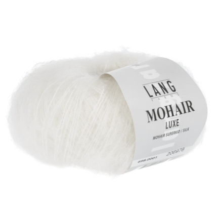 Mohair luxe -  Lang yarns blanc 001