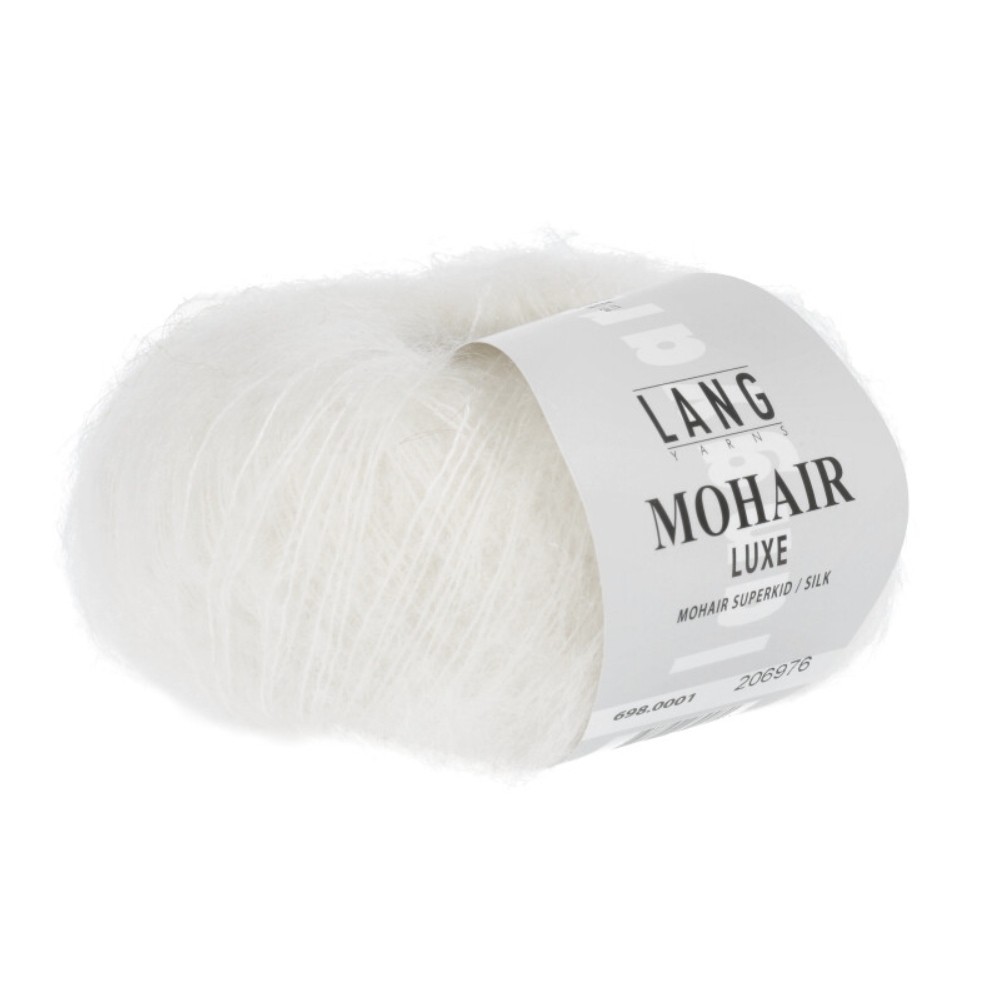 Mohair luxe -  Lang yarns blanc 001