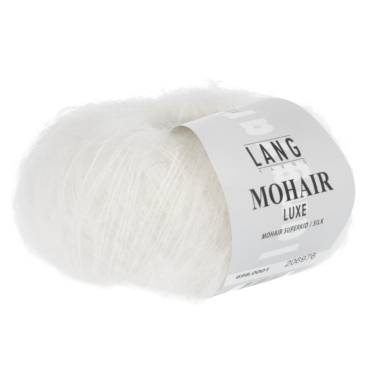 Mohair luxe -  Lang yarns blanc 001