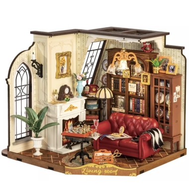 Maquette Robotime, Le salon de Catherine, Maison miniature à monter soi-même