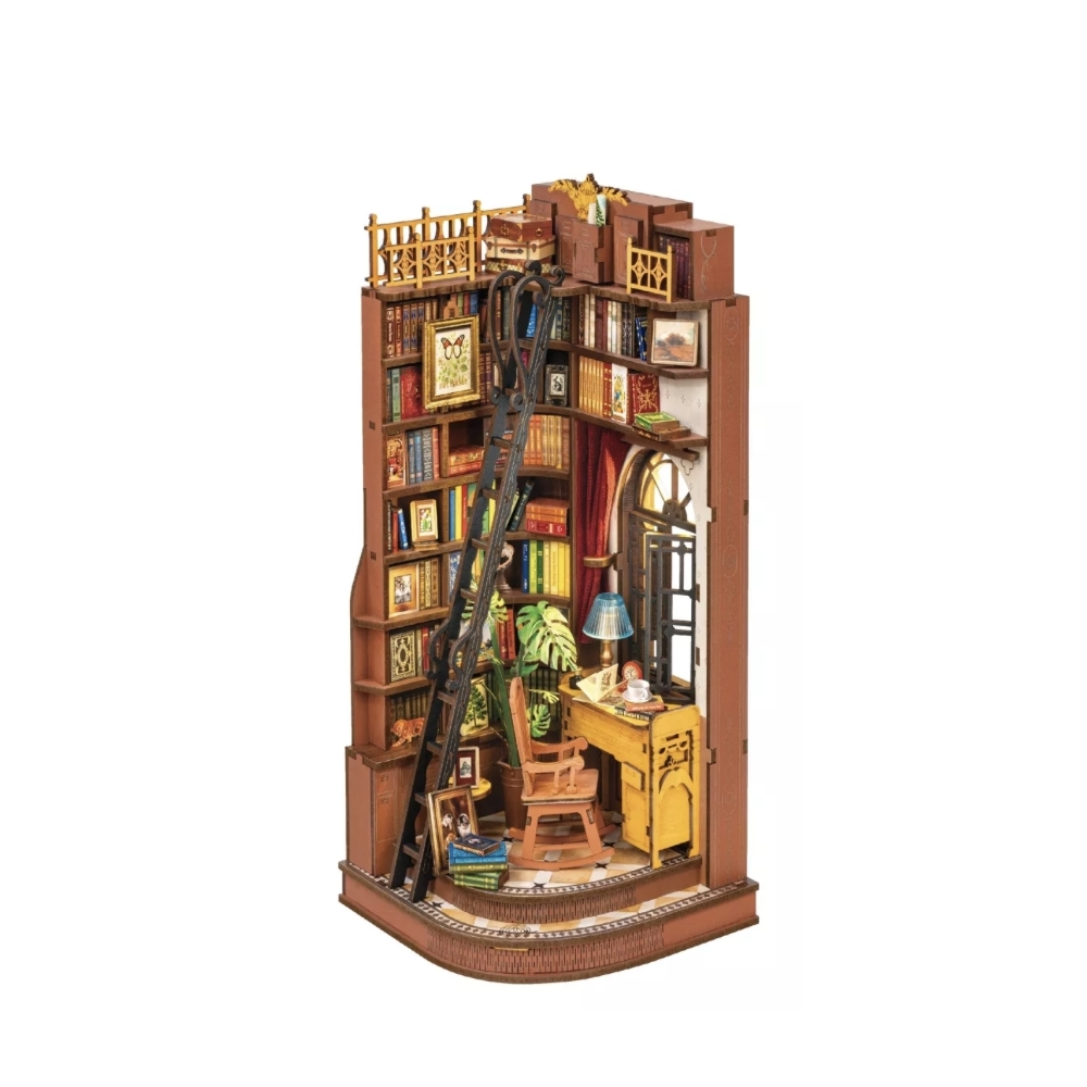 Maquette Robotime, Coin lecture DIY, Bureau silencieux