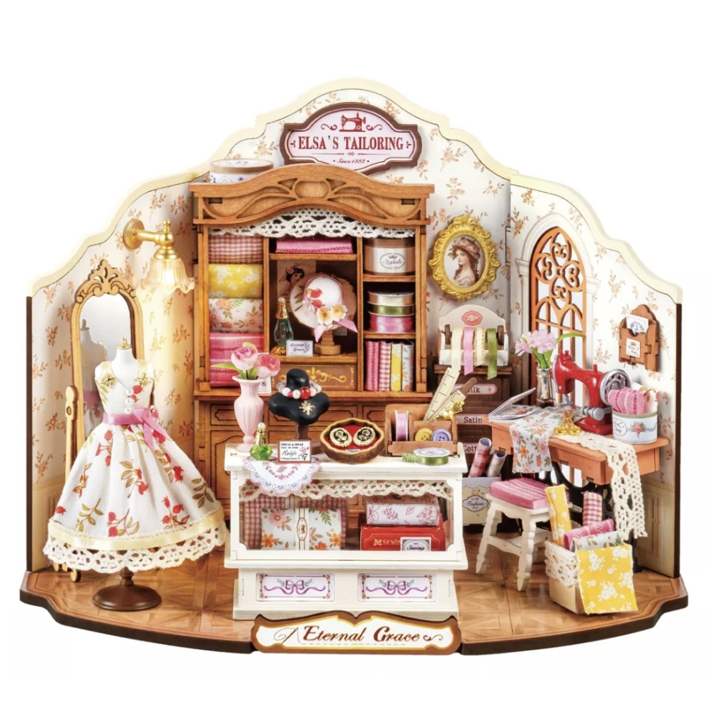 Maquette Robotime, Maison miniature à monter soi-même, La couture d'Elsa