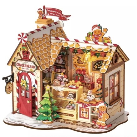Maquette Robotime, Maison en pain d'épice, Maison miniature à monter soi-même