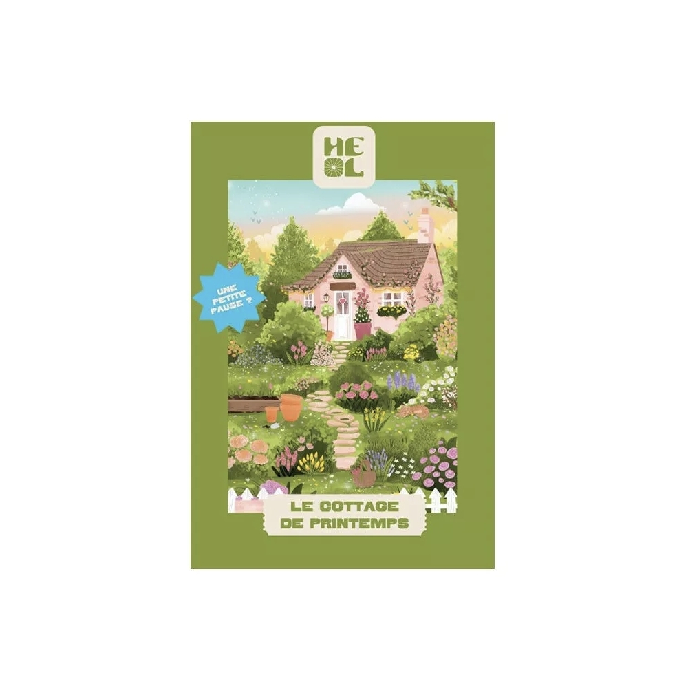 Mini puzzle Le Cottage de Printemps – Les éditions Heol – 99 pièces