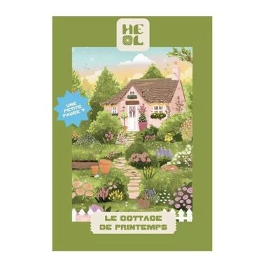 Mini puzzle Le Cottage de Printemps – Les éditions Heol – 99 pièces