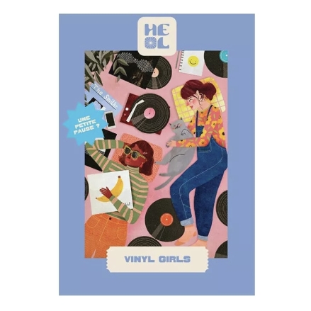 Mini puzzle Vinyl Girls – Les éditions Heol – 99 pièces