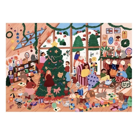 Puzzle Un Noël en famille – Les éditions Heol – 1000 pièces