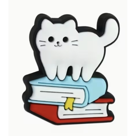 Embouts d'aiguilles chat et livre