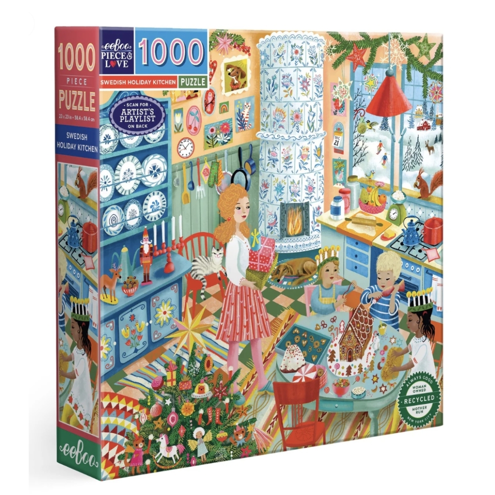 Puzzle Eeboo Swedish Holiday Kitchen 1000 Piece