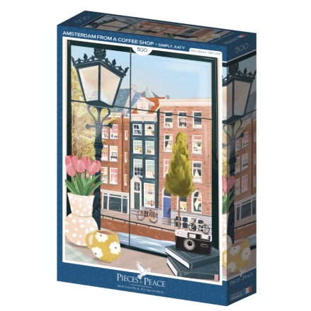 Amsterdam vue d'un Café Puzzle 500 pièces