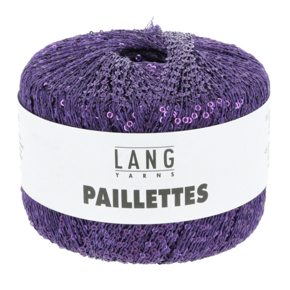 Paillettes - Lang Yarns 047 violet foncé