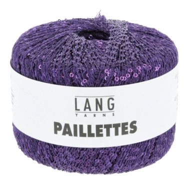 Paillettes - Lang Yarns 047 violet foncé