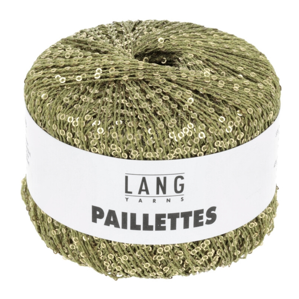 Paillettes - Lang Yarns vert jaune 097