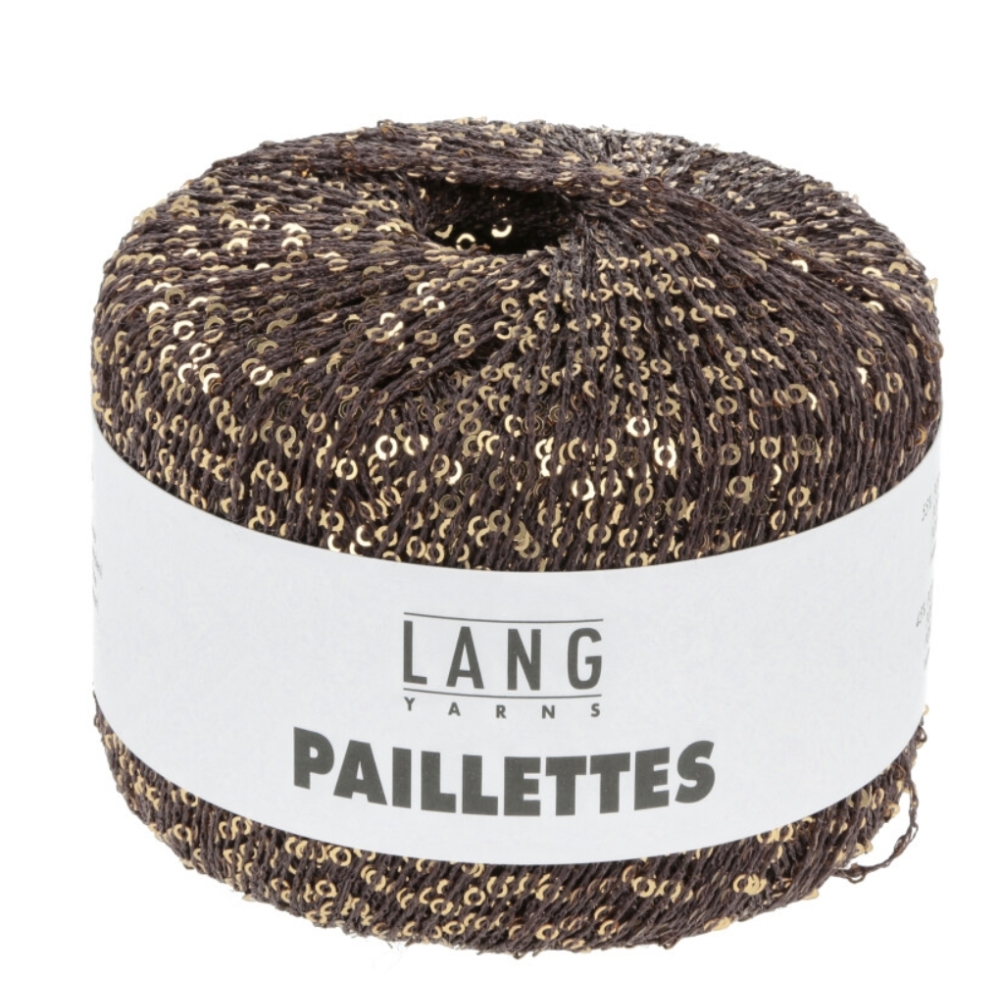 Paillettes - Lang Yarns chocolat 068