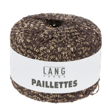 Paillettes - Lang Yarns chocolat 068